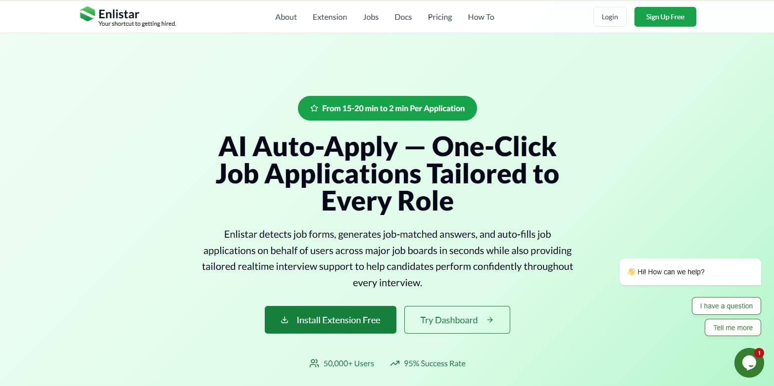 Enlistar Homepage — screenshot 1